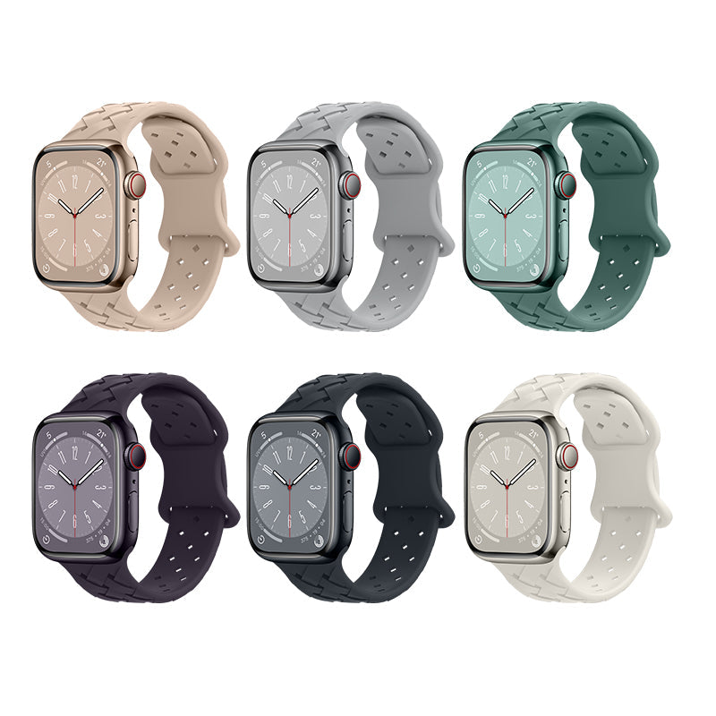 Hoco Apple Watch 38 / 40 / 41 / 42mm Bamboo Pattern Silicone Strap