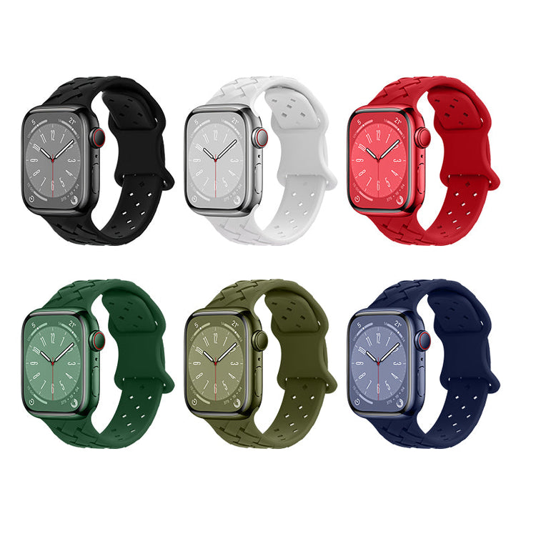 Hoco Apple Watch 44 / 45 / 46 / 49mm Bamboo Pattern Silicone Strap