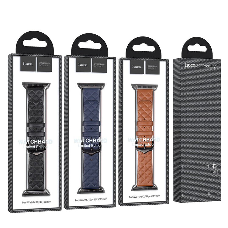 Hoco Apple Watch 38 / 40 / 41 / 42mm Leather Strap