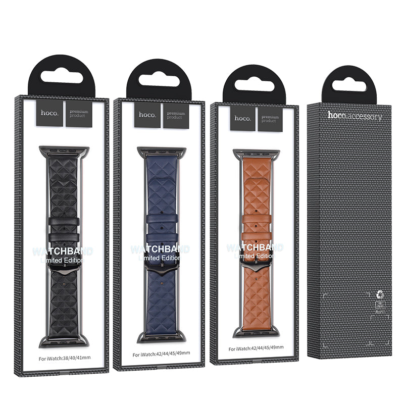 Hoco Apple Watch 38 / 40 / 41 / 42mm Leather Strap