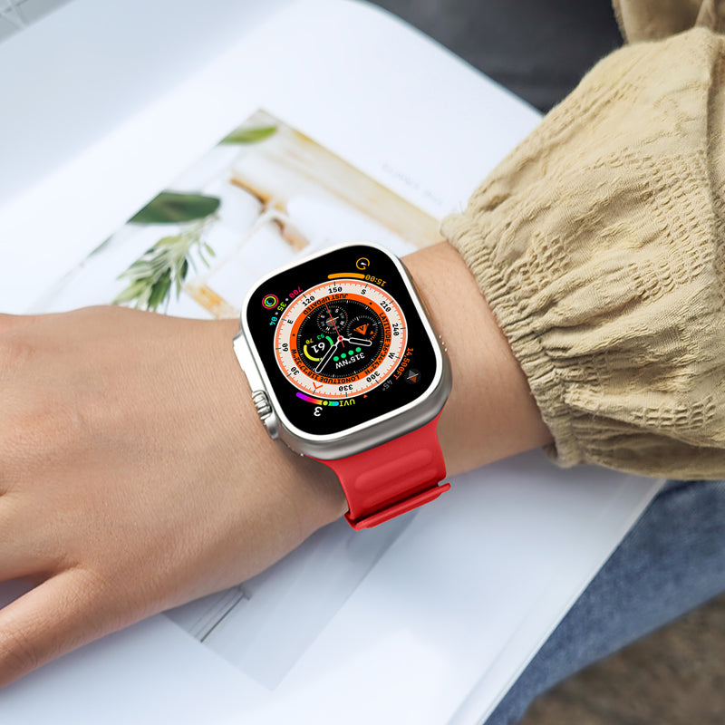 Hoco Apple Watch 38 / 40 / 41 / 42mm Second-Generation Chain Magnetic Silicone Strap