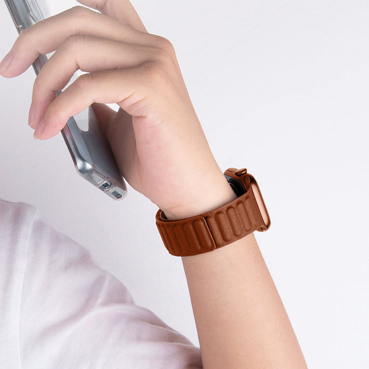 Hoco Apple Watch 38 / 40 / 41 / 42mm Leather Chain Magnetic Strap