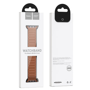 Hoco Apple Watch 38 / 40 / 41 / 42mm Leather Chain Magnetic Strap