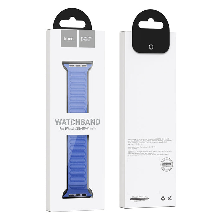 Hoco Apple Watch 44 / 45 / 46 / 49mm Leather Chain Magnetic Strap