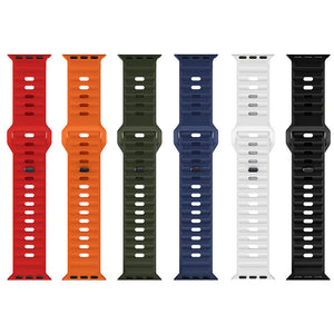 Hoco Apple Watch 44 / 45 / 46 / 49mm Stepped Pattern Silicone Strap