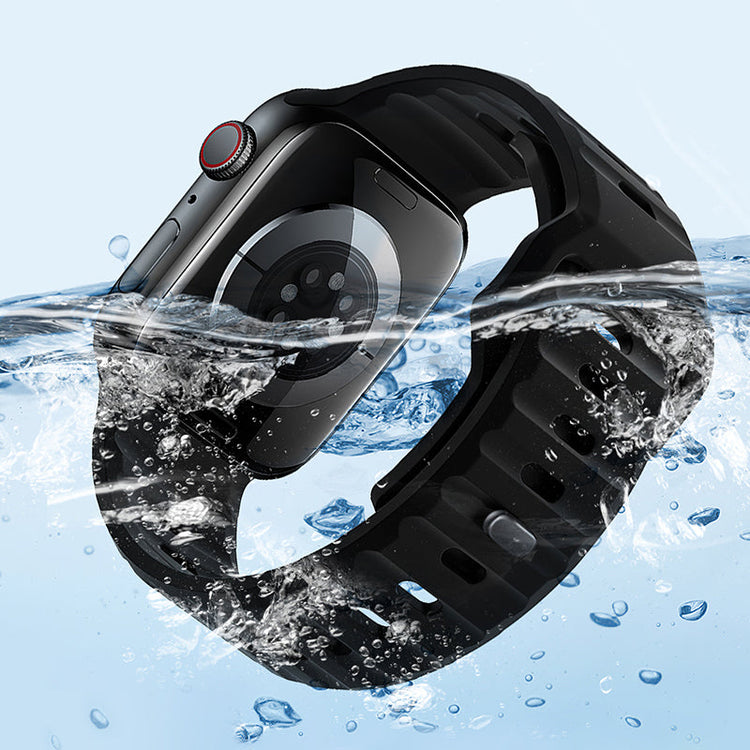 Hoco Apple Watch 44 / 45 / 46 / 49mm Stepped Pattern Silicone Strap
