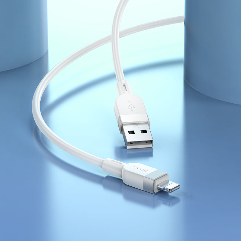 Hoco USB-A to Lightning Cable Silicone Fast Charging Data Cable iPhone 1M X109