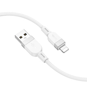 Hoco USB-A to Lightning Cable Silicone Fast Charging Data Cable iPhone 1M X109