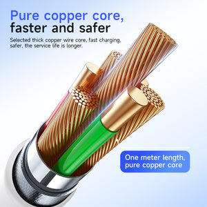 Hoco Lightning Charging Data Cable with 2.4A Fast Charging and Data Sync