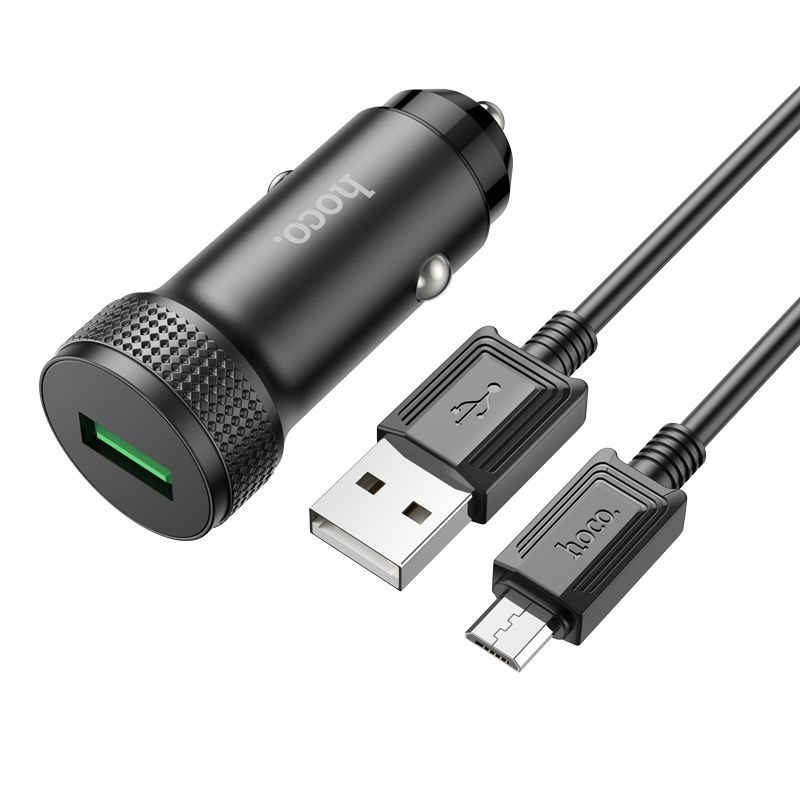 Hoco QC3.0 Car Charger Single Port Fast Charging Adapter Z49A