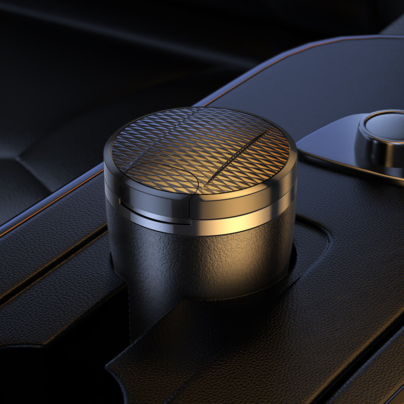Hoco Solar-Powered Car Ashtray with LED Indicator Light