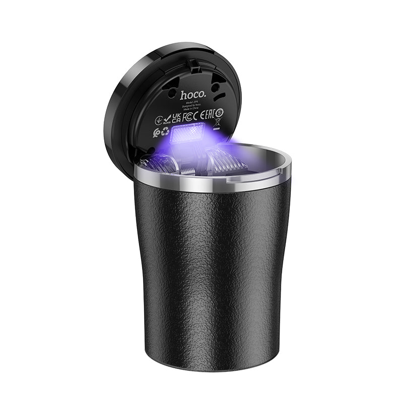 Hoco Solar-Powered Car Ashtray with LED Indicator Light