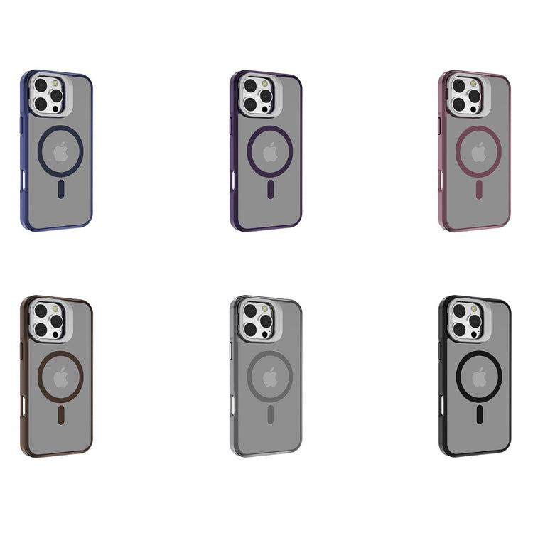 iPhone 16 Blacktech J3 Metallic Spaying With Camera Stand Case MagSafe Magnetic