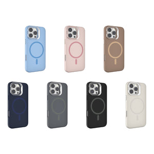 iPhone 16 Plus Blacktech Y2 Liquid Silicone With Camera Stand Case MagSafe Magnetic