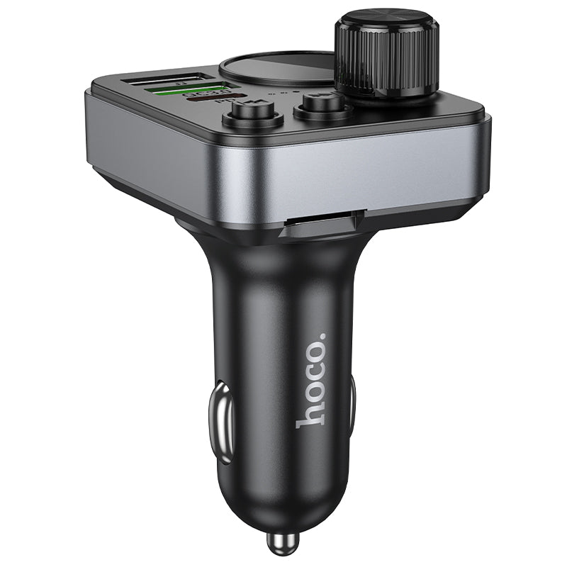 Hoco 48W Dual-Port Car Bluetooth FM Transmitter with PD30W Fast Charging