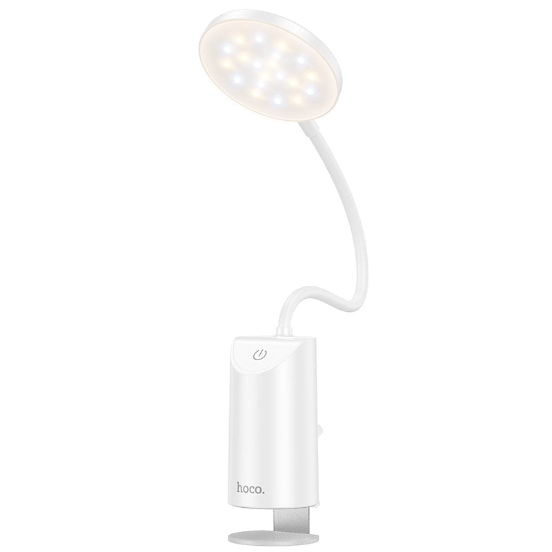 Hoco USB Clip-On Desk Lamp with Adjustable Brightness for Task Lighting