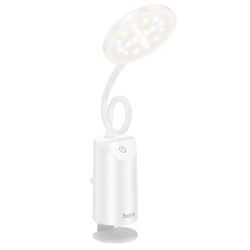 Hoco USB Clip-On Desk Lamp with Adjustable Brightness for Task Lighting