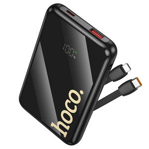 Hoco 10000mAh 22.5W Fast Charging Power Bank with Built-In USB-C and Lightning Cables Q37