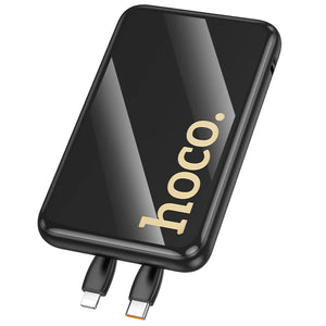 Hoco 10000mAh 22.5W Fast Charging Power Bank with Built-In USB-C and Lightning Cables Q37