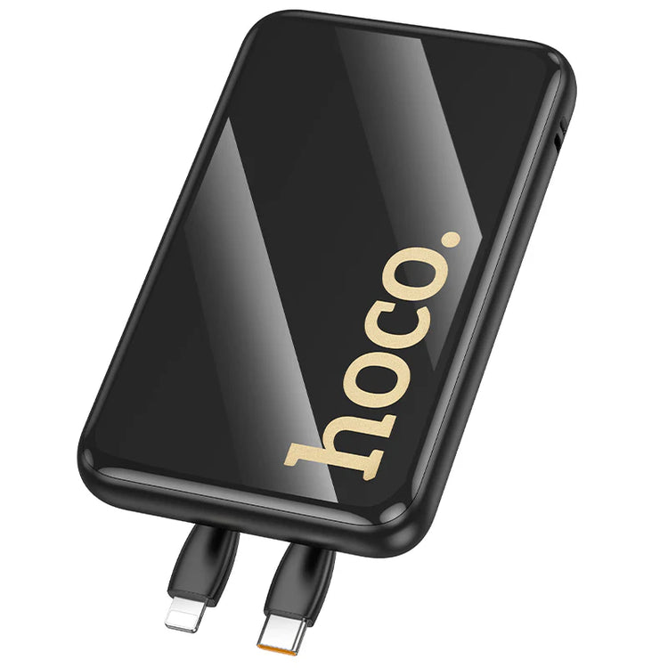 Hoco 10000mAh 22.5W Fast Charging Power Bank with Built-In USB-C and Lightning Cables Q37