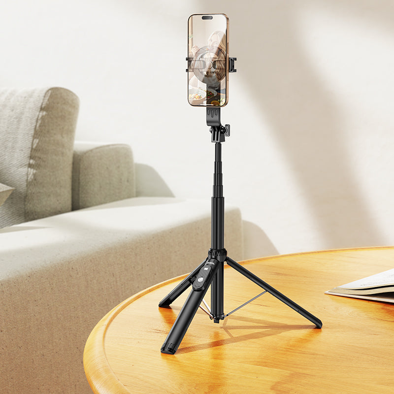 Hoco 2-in-1 Magnetic Selfie Stick and Tripod with Bluetooth Remote Control