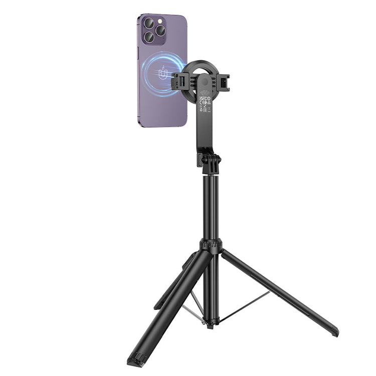 Hoco 2-in-1 Magnetic Selfie Stick and Tripod with Bluetooth Remote Control