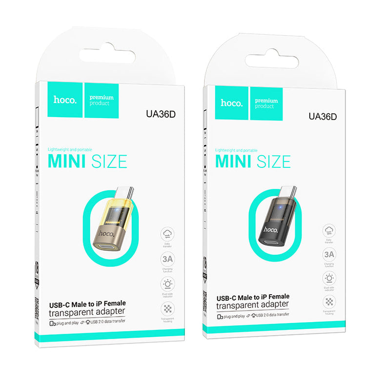 Hoco USB-C to Lightning Adapter Data Sync Fast Charging Converter UA36D