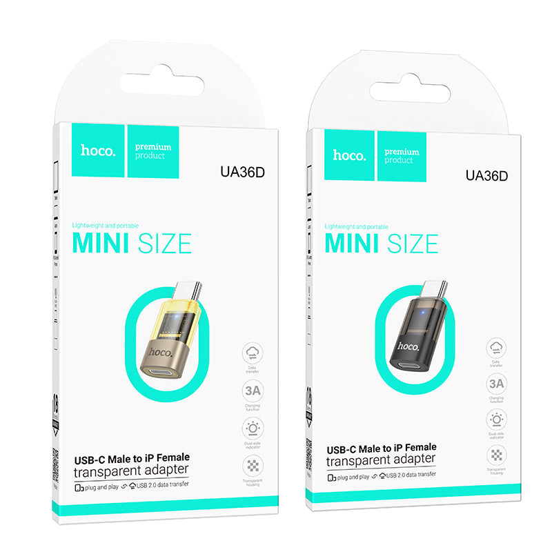 Hoco USB-C to Lightning Adapter Data Sync Fast Charging Converter UA36D