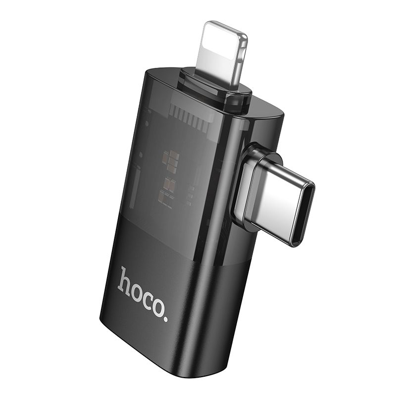 Hoco 2-in-1 Lightning USB-C to USB OTG Adapter Data Sync Fast Charging UA36E