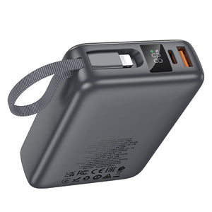 Hoco 20000mAh 22.5W PD20W Fast Charging Power Bank with Built-In Cable Q39