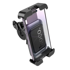 Hoco Universal Bicycle and Motorcycle Phone Holder Adjustable Mount Black/Metal Grey H82
