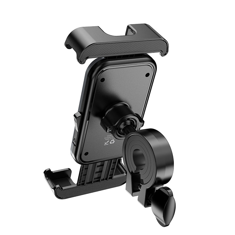 Hoco Universal Bicycle and Motorcycle Phone Holder Adjustable Mount Black/Metal Grey H82