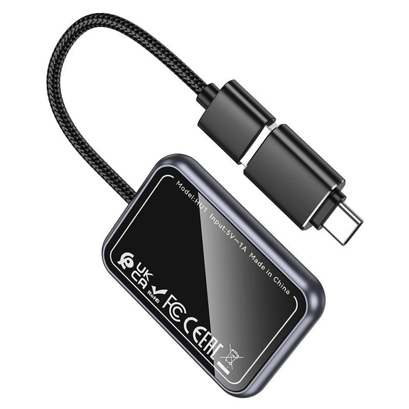 Hoco Wireless Apple CarPlay Car Adapter for iPhone Hands-Free Use