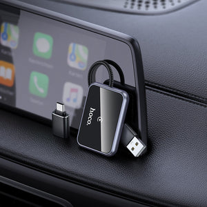 Hoco Wireless Apple CarPlay Car Adapter for iPhone Hands-Free Use