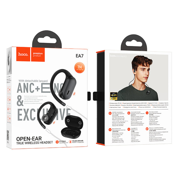 Hoco ANC ENC Open-Ear True Wireless Earbuds with Charging Case