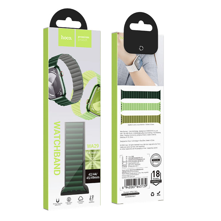 Hoco Apple Watch 42 / 44 / 45 / 49mm Buckle-Free Magnetic Silicone Strap