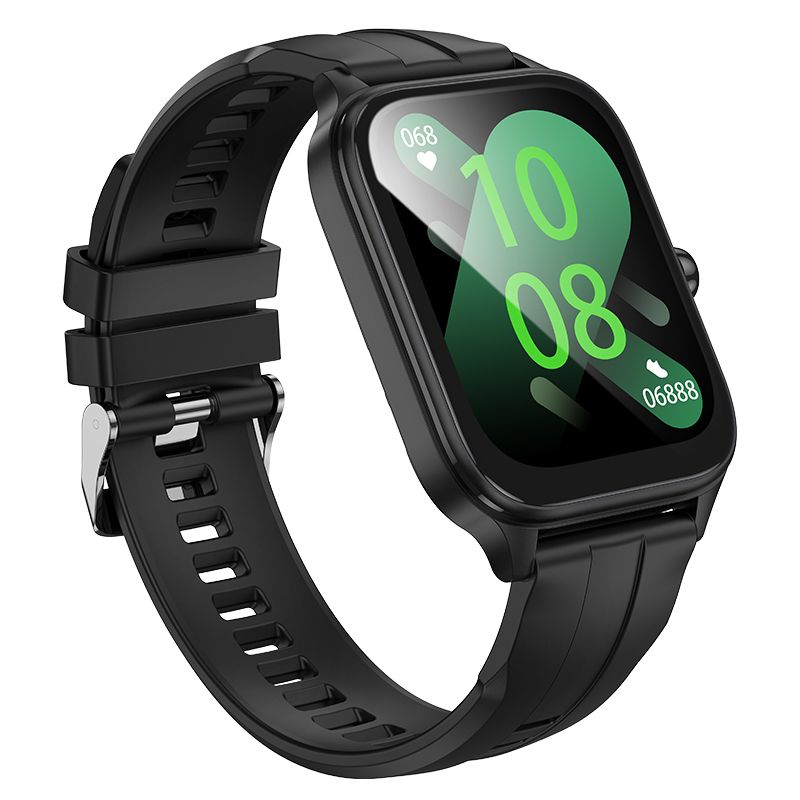 Hoco 51mm Square Smart Sports Watch Bluetooth Call Heart Rate Fitness Y27