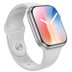 Hoco 2.0 Inch Smart Watch with Bluetooth Calling Heart Rate Sleep Tracker Silver Y30