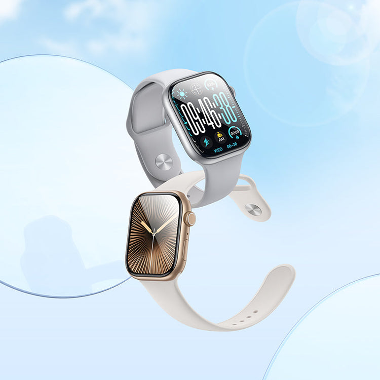 Hoco 2.0 Inch Smart Watch with Bluetooth Calling Heart Rate Sleep Tracker Silver Y30