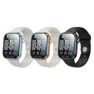 Hoco 2.0 Inch Smart Watch with Bluetooth Calling Heart Rate Sleep Tracker Silver Y30