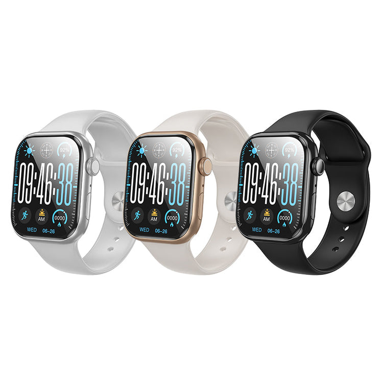 Hoco 2.0 Inch Smart Watch with Bluetooth Calling Heart Rate Sleep Tracker Silver Y30