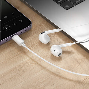 Borofone Universal Digital Lightning Earphones with Microphone, Comfortable Fit