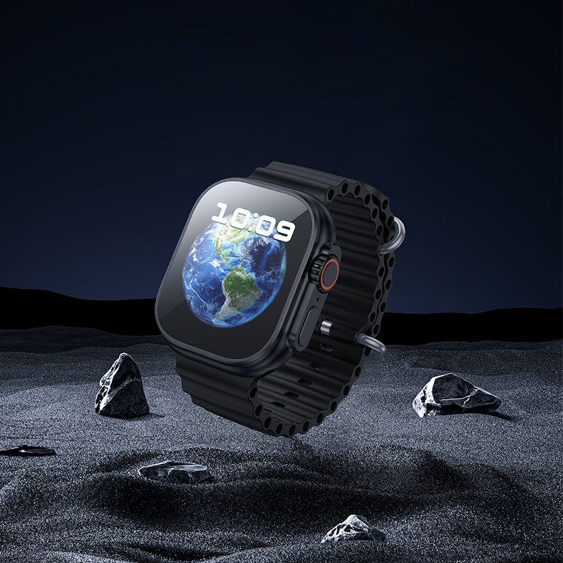 Borofone Ultra Smart Sports Watch Bluetooth Call Heart Rate Fitness BD10 - Black