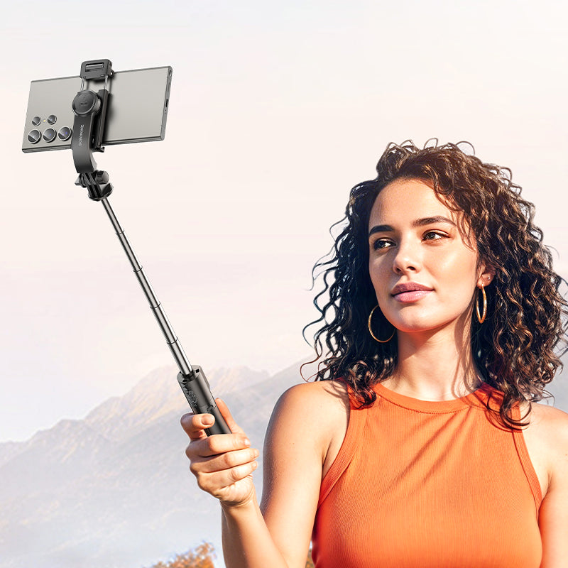 Borofone Bluetooth Selfie Stick Tripod with Remote Control for Live Streaming