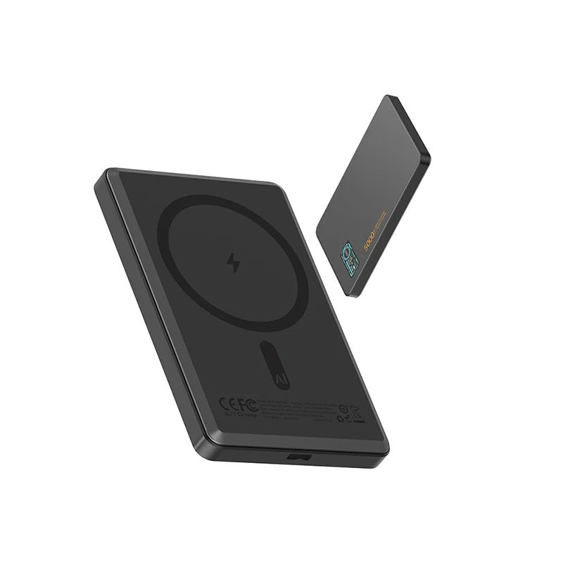LITO 5000mAh Qi2 15W Magnetic Wireless Power Bank Ultra Thin 5 in 1 MagSafe Display LP07