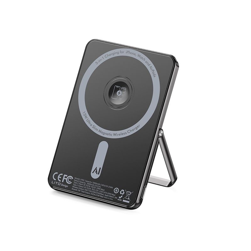 LITO 5000mAh Qi2 15W Magnetic Power Bank 5in1 MagSafe Compatible Fast Charging LP03