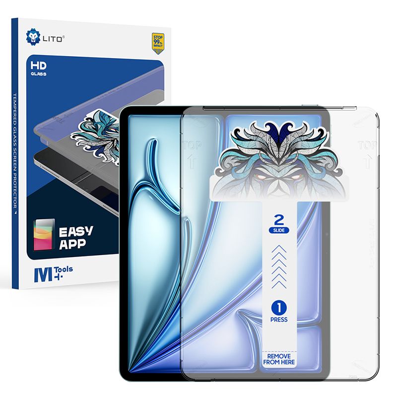 LITO iPad Pro 11 Inch 2024 2.5D Tempered Glass Screen Protector D12