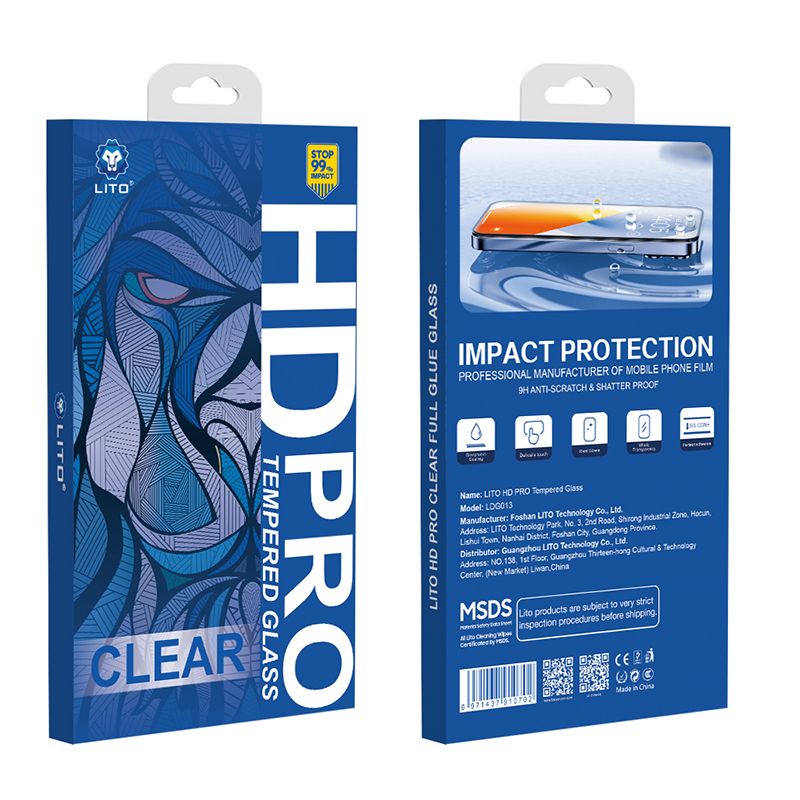 LITO iPhone 17 Pro Max 9D HD Tempered Glass Full Screen ESD Protector