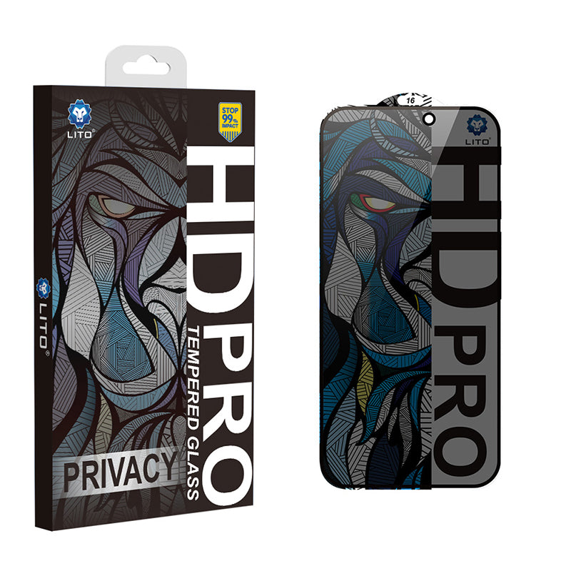 LITO iPhone 16 Pro Max Privacy Tempered Glass Full Screen Protector
