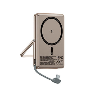 LITO 5000mAh Qi2 15W MagSafe Magnetic Power Bank with 5-in-1 Charging